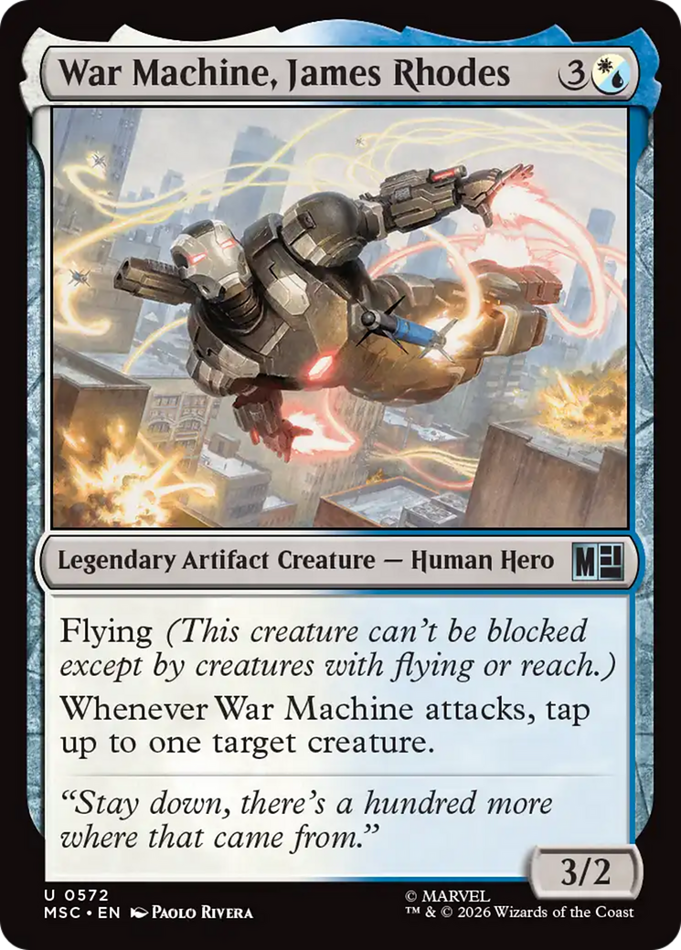 War Machine, James Rhodes [Marvel Super Heroes Commander] | Cards and Coasters CA