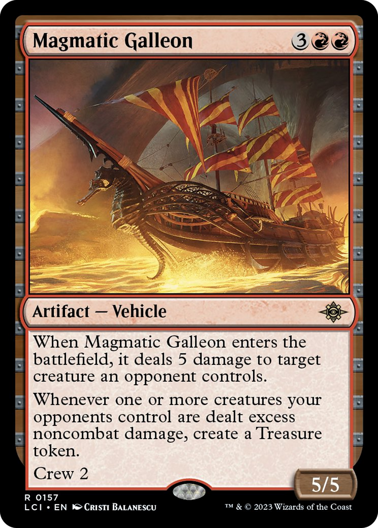 Magmatic Galleon [The Lost Caverns of Ixalan] | Cards and Coasters CA