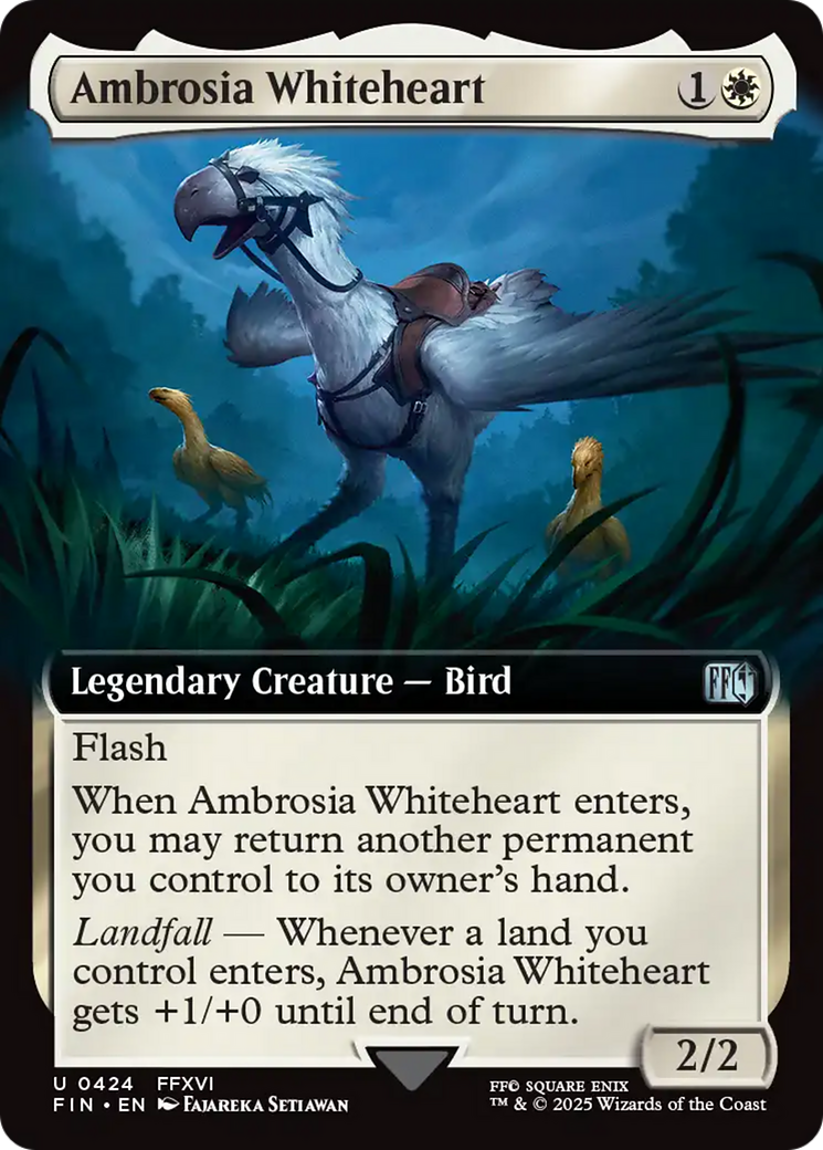 Ambrosia Whiteheart (Extended Art) [FINAL FANTASY] | Cards and Coasters CA