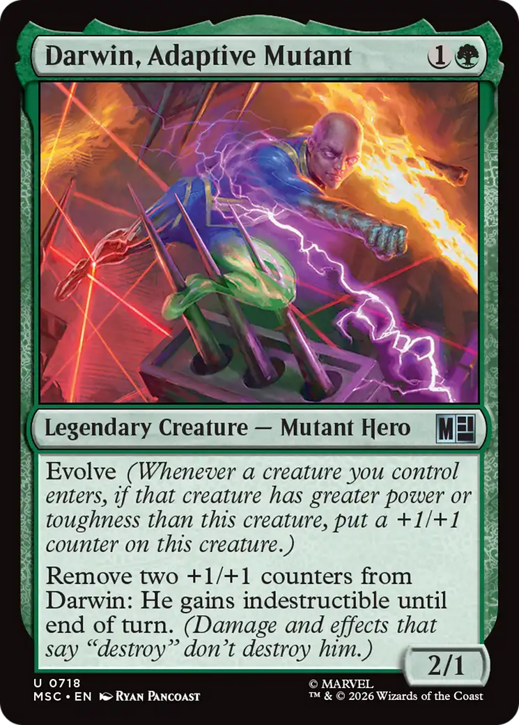 Darwin, Adaptive Mutant [Marvel Super Heroes Commander] | Cards and Coasters CA
