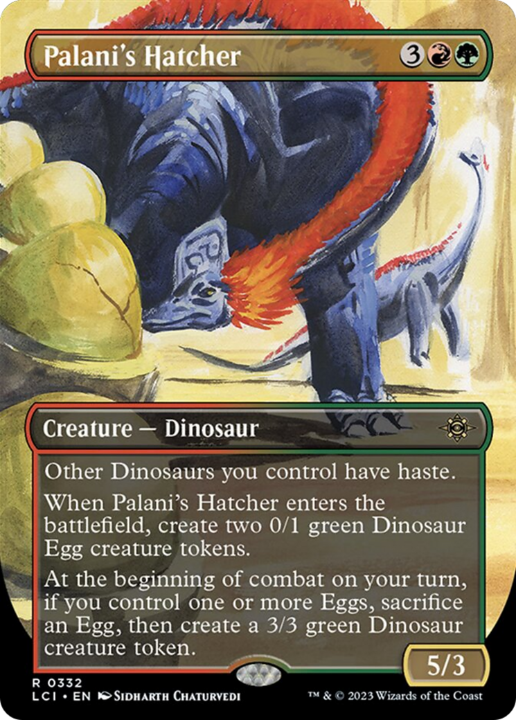 Palani's Hatcher (Borderless) [The Lost Caverns of Ixalan] | Cards and Coasters CA