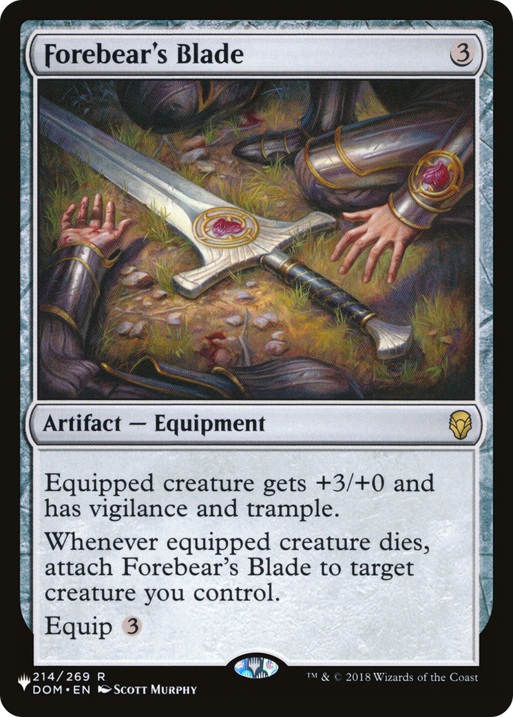 Forebear's Blade [The List] | Cards and Coasters CA