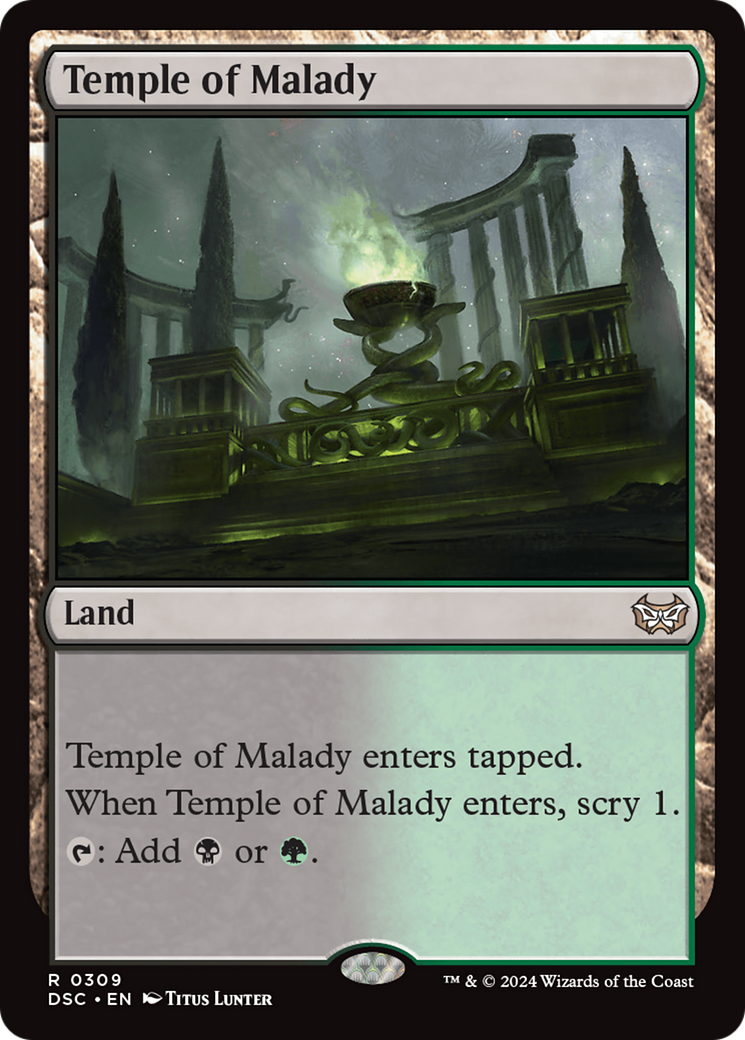 Temple of Malady [Duskmourn: House of Horror Commander] | Cards and Coasters CA