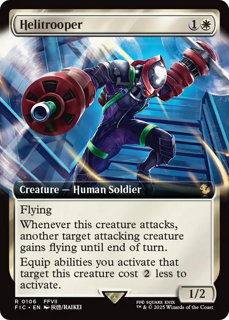 Helitrooper (Extended Art) [FINAL FANTASY Commander] | Cards and Coasters CA