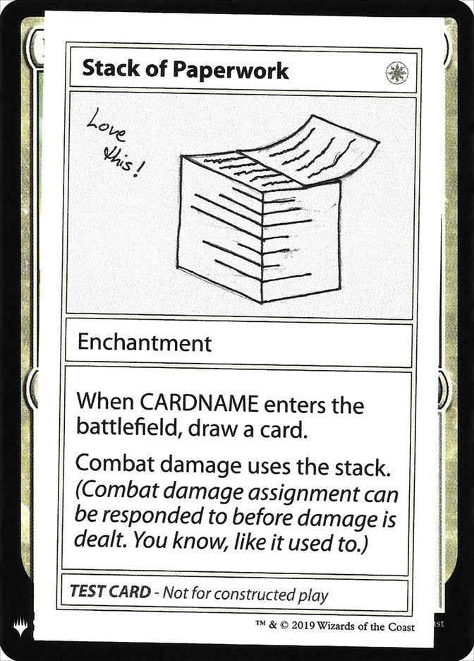Stack of Paperwork [Mystery Booster Playtest Cards] | Cards and Coasters CA