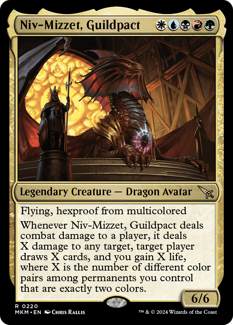 Niv-Mizzet, Guildpact [Murders at Karlov Manor] | Cards and Coasters CA