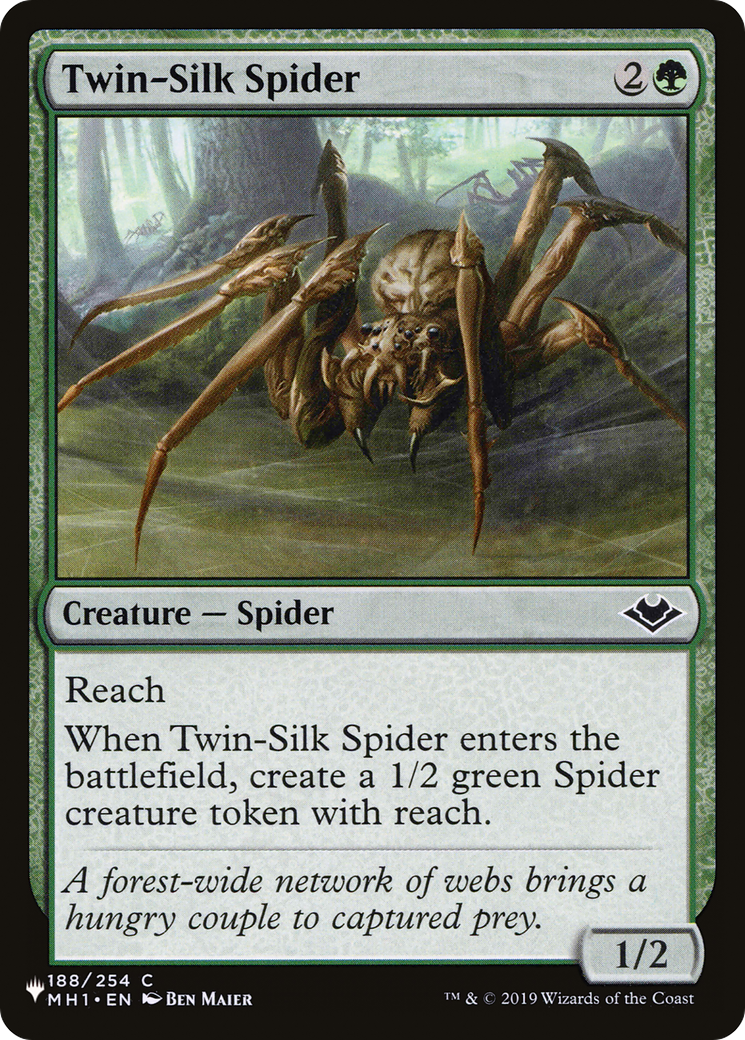 Twin-Silk Spider [The List Reprints] | Cards and Coasters CA