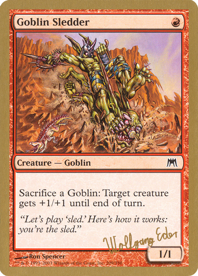 Goblin Sledder (Wolfgang Eder) [World Championship Decks 2003] | Cards and Coasters CA