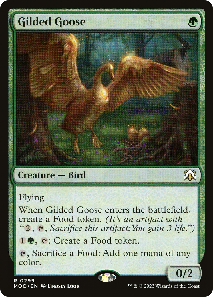 Gilded Goose [March of the Machine Commander] | Cards and Coasters CA