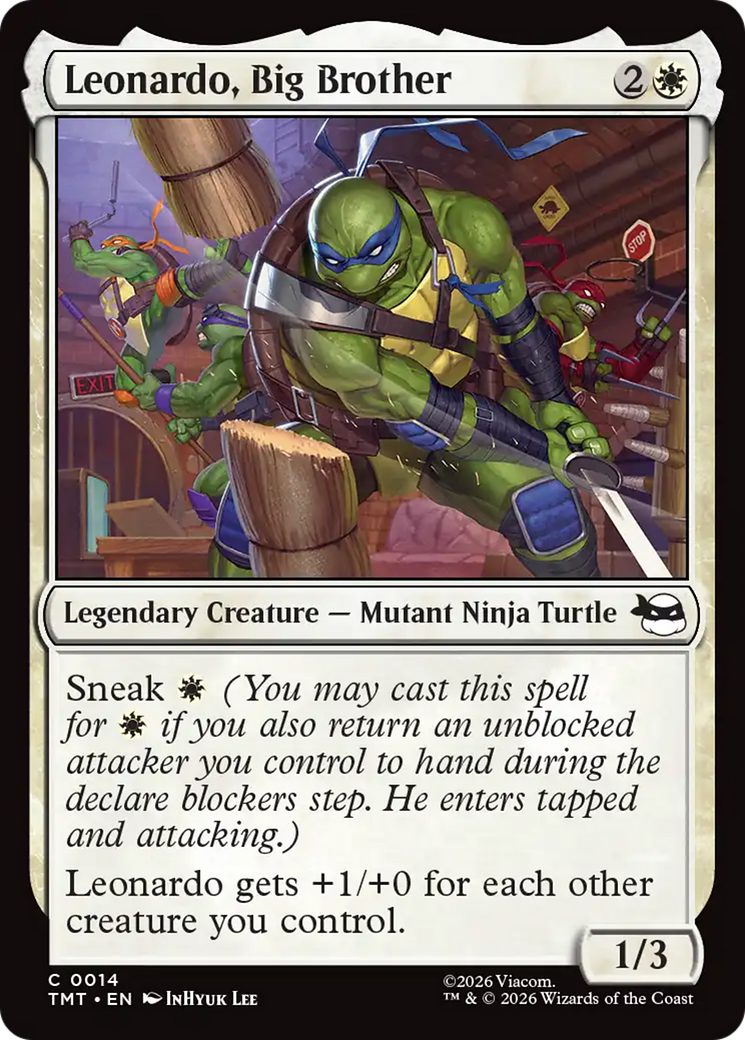 Leonardo, Big Brother [Teenage Mutant Ninja Turtles] | Cards and Coasters CA