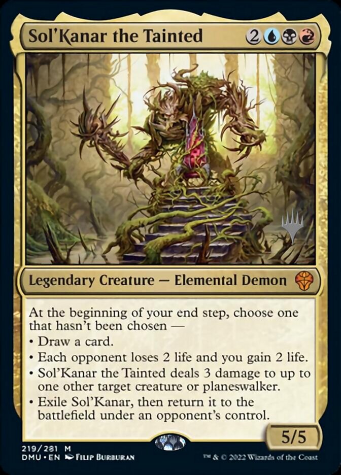 Sol'Kanar the Tainted (Promo Pack) [Dominaria United Promos] | Cards and Coasters CA