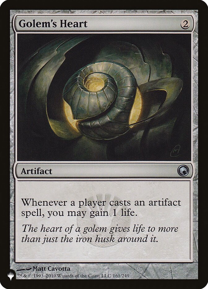 Golem's Heart [The List] | Cards and Coasters CA