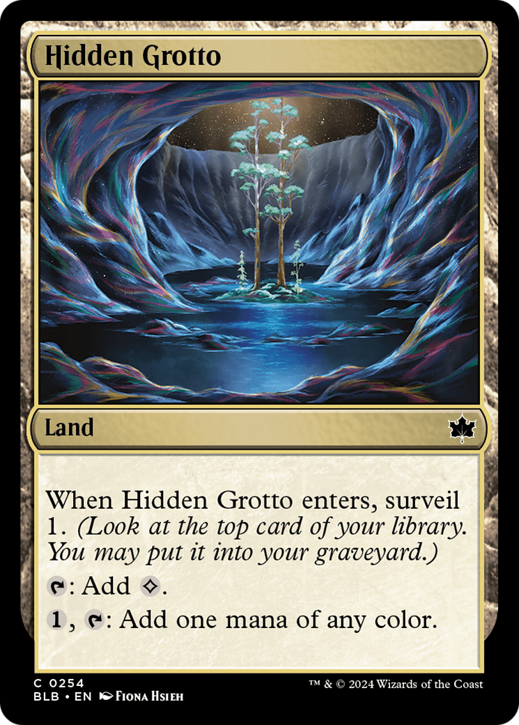 Hidden Grotto [Bloomburrow] | Cards and Coasters CA