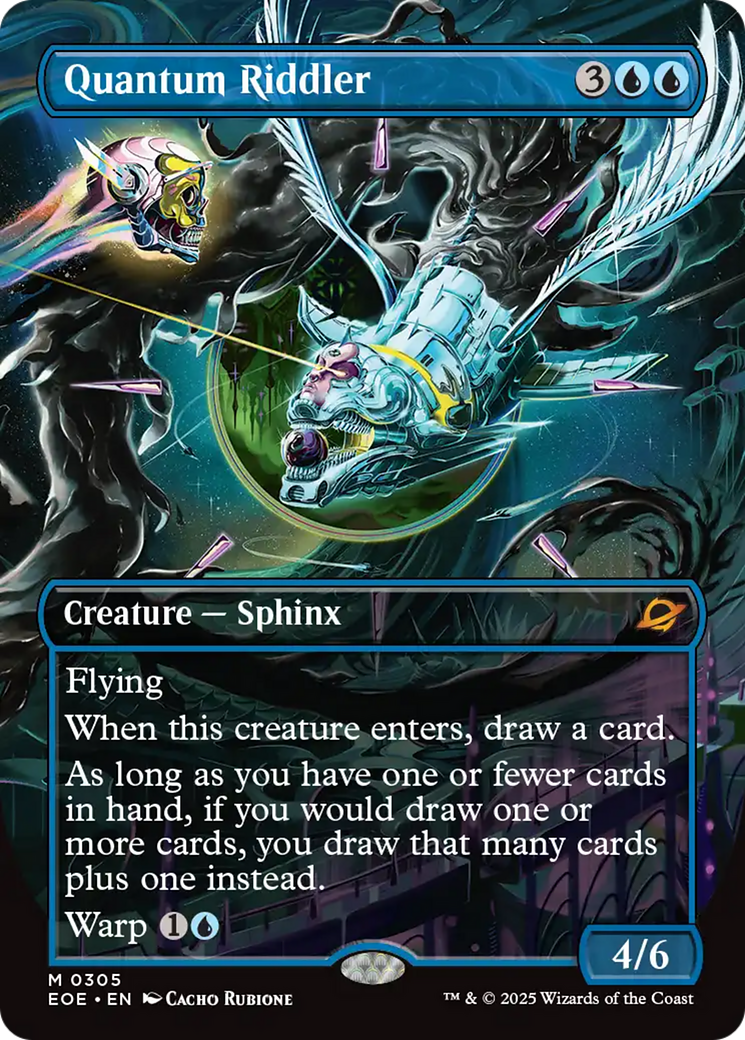 Quantum Riddler (Borderless) [Edge of Eternities] | Cards and Coasters CA
