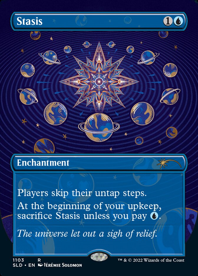 Stasis (Borderless) [Secret Lair Drop Series] | Cards and Coasters CA