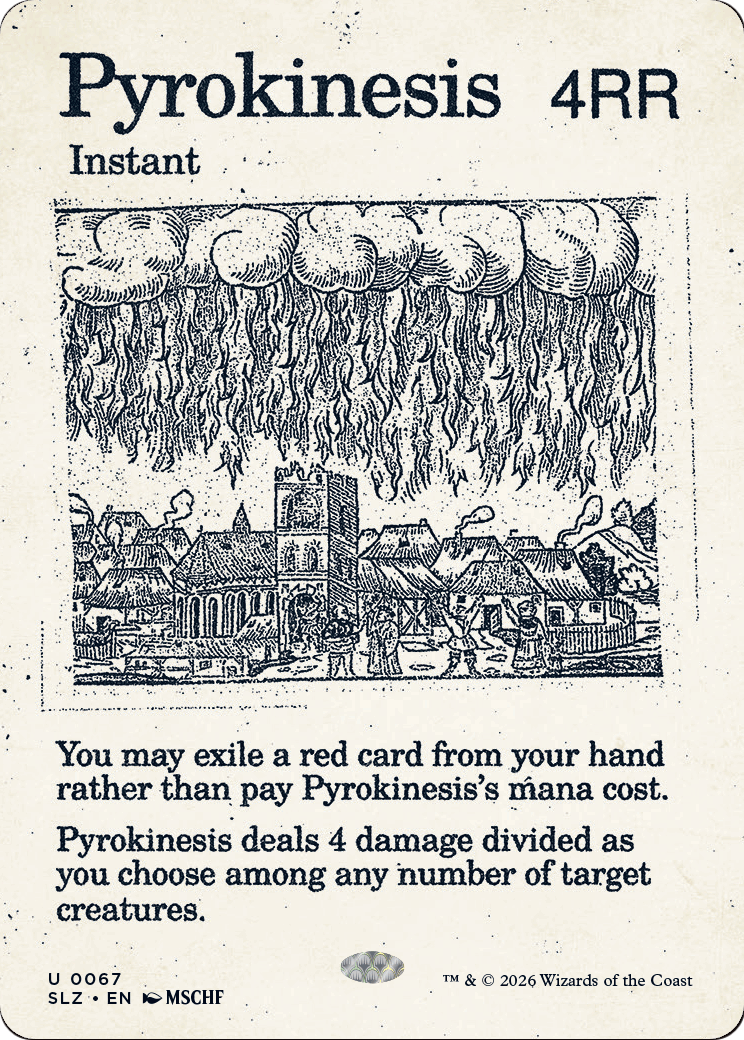 Pyrokinesis (0067) [Secret Lair x MSCHF: The Zeta Set] | Cards and Coasters CA
