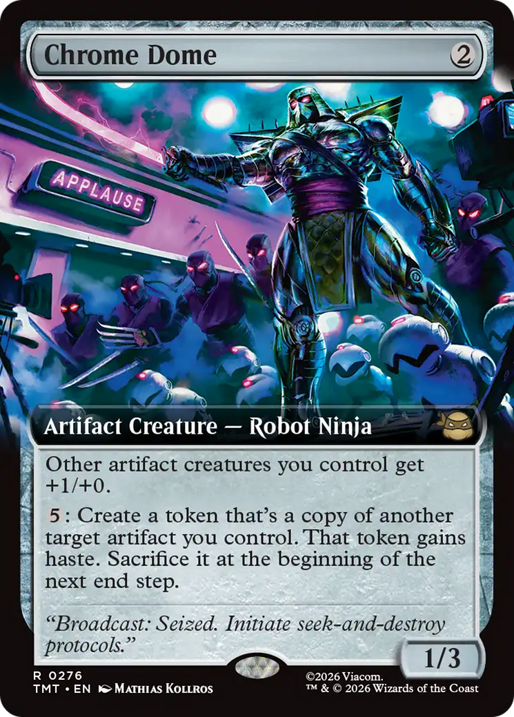 Chrome Dome (Extended Art) [Teenage Mutant Ninja Turtles] | Cards and Coasters CA