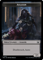 Assassin // Knight (10) Double-Sided Token [March of the Machine Commander Tokens] | Cards and Coasters CA