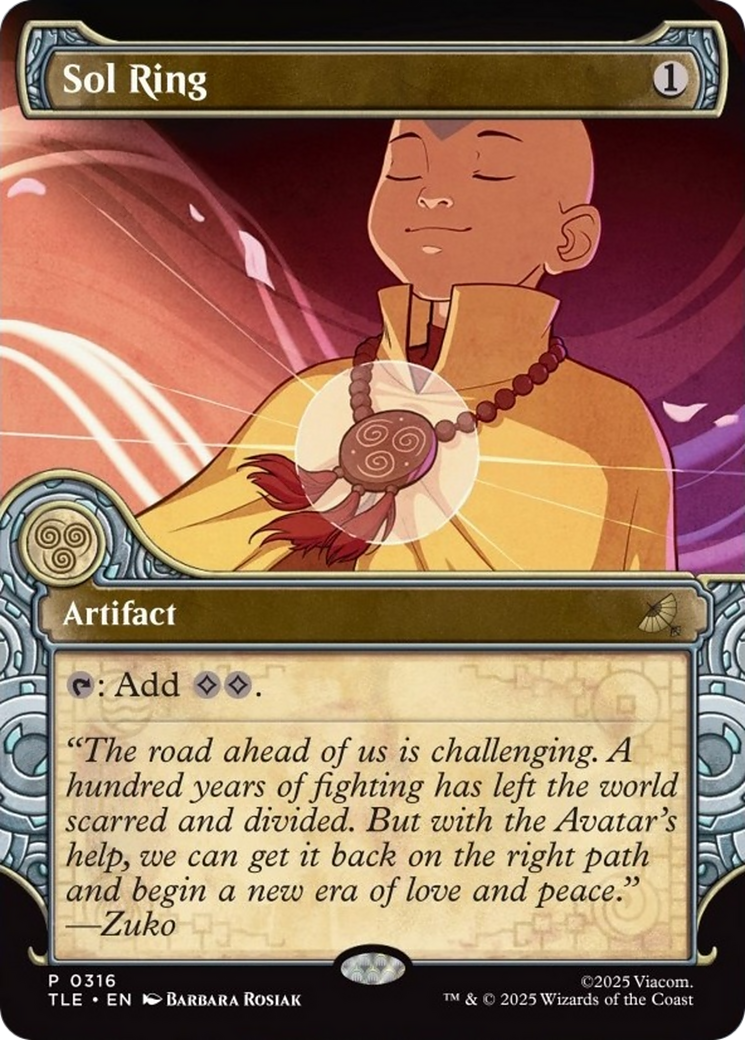 Sol Ring (Showcase) [Avatar: The Last Airbender: Eternal-Legal] | Cards and Coasters CA