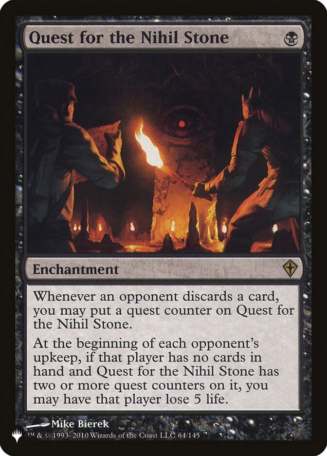Quest for the Nihil Stone [The List] | Cards and Coasters CA