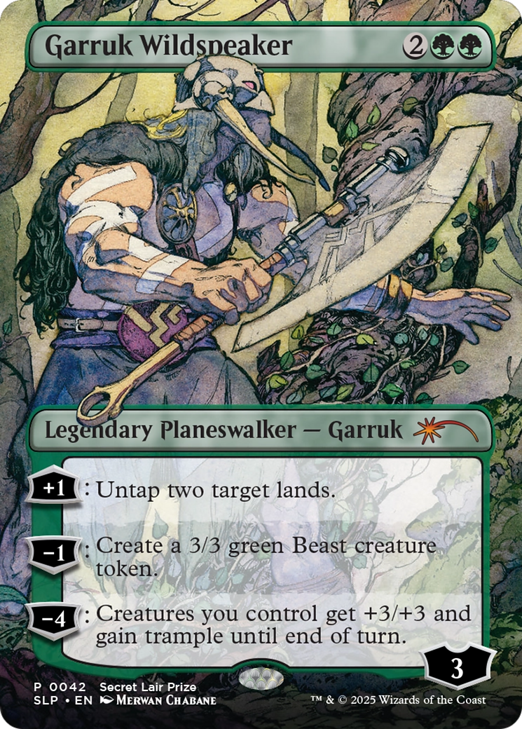 Garruk Wildspeaker [Secret Lair Showdown] | Cards and Coasters CA