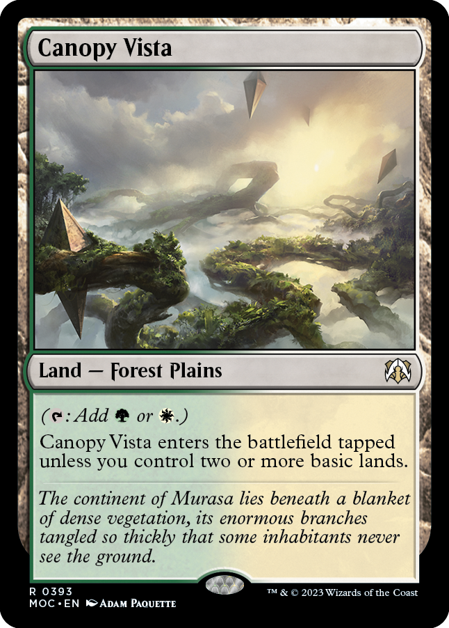 Canopy Vista [March of the Machine Commander] | Cards and Coasters CA