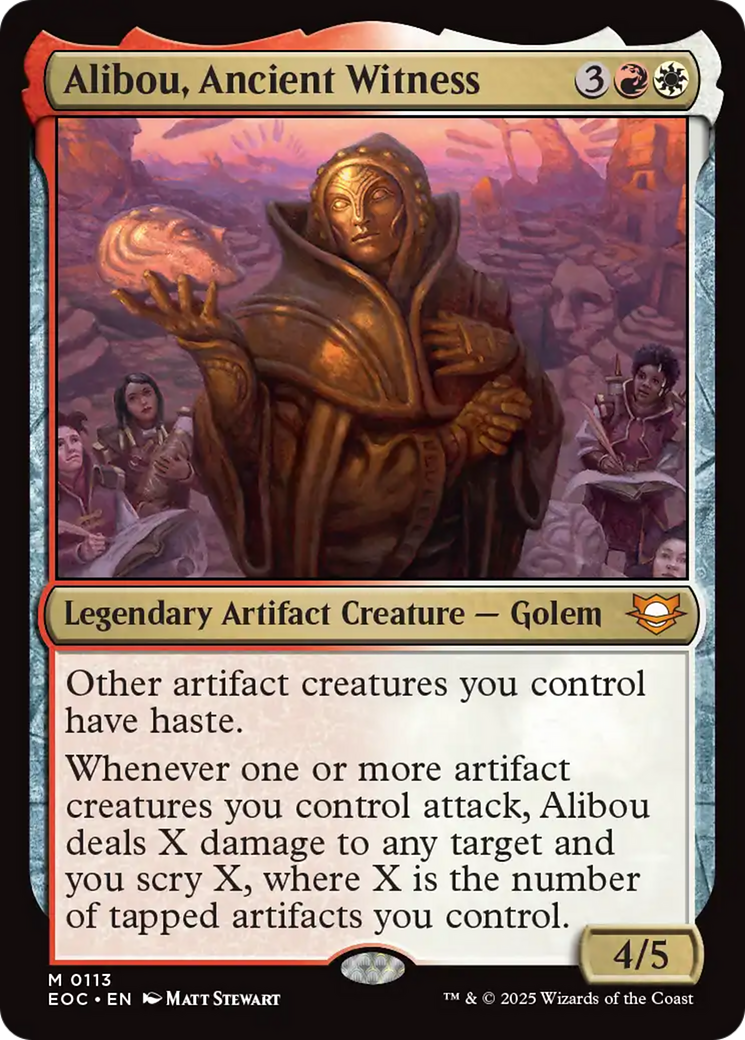 Alibou, Ancient Witness [Edge of Eternities Commander] | Cards and Coasters CA