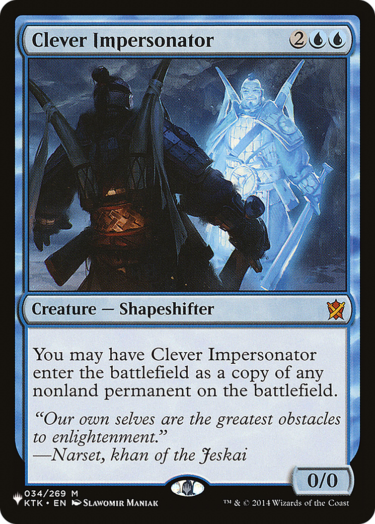 Clever Impersonator [The List Reprints] | Cards and Coasters CA