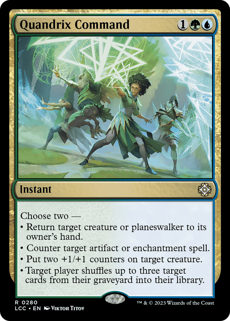 Quandrix Command [The Lost Caverns of Ixalan Commander] | Cards and Coasters CA