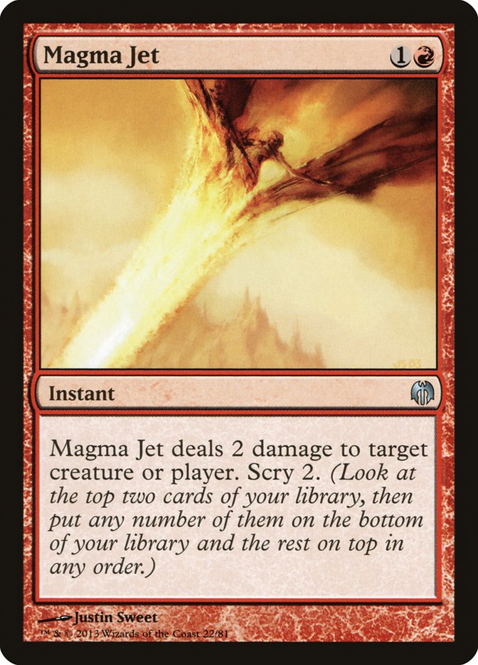 Magma Jet [Duel Decks: Heroes vs. Monsters] | Cards and Coasters CA