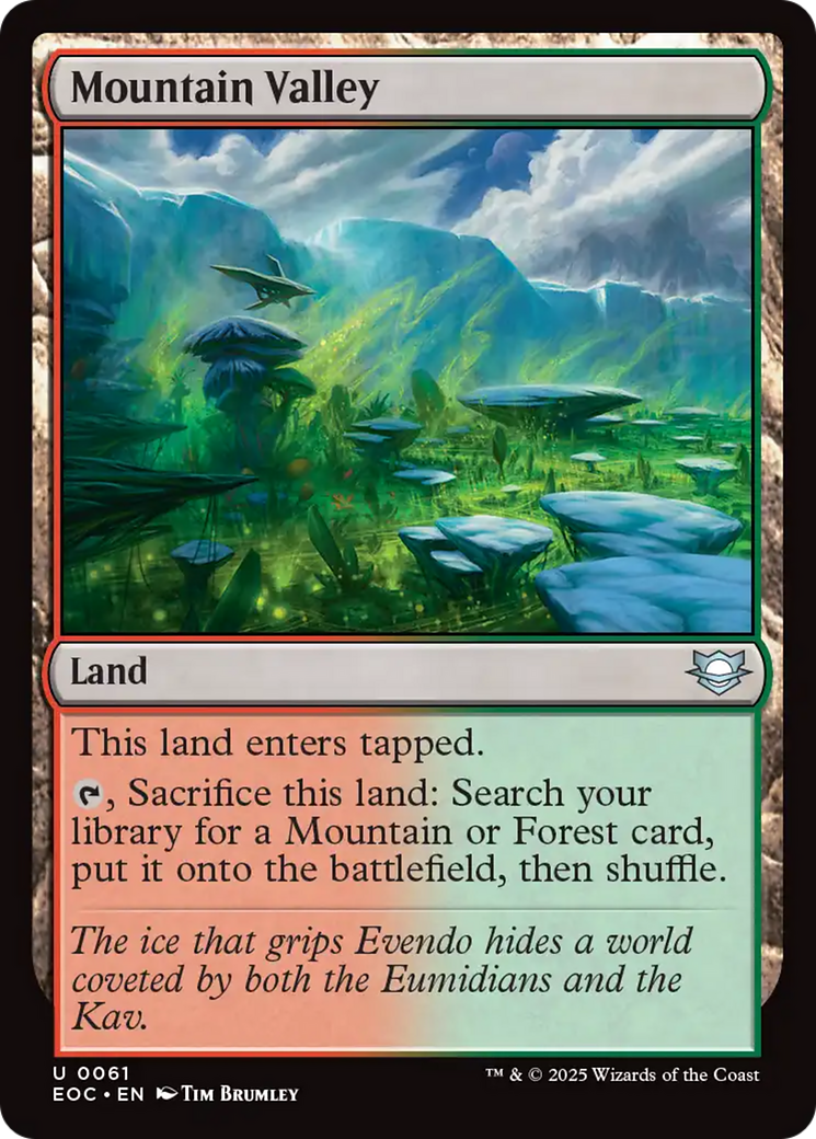 Mountain Valley [Edge of Eternities Commander] | Cards and Coasters CA