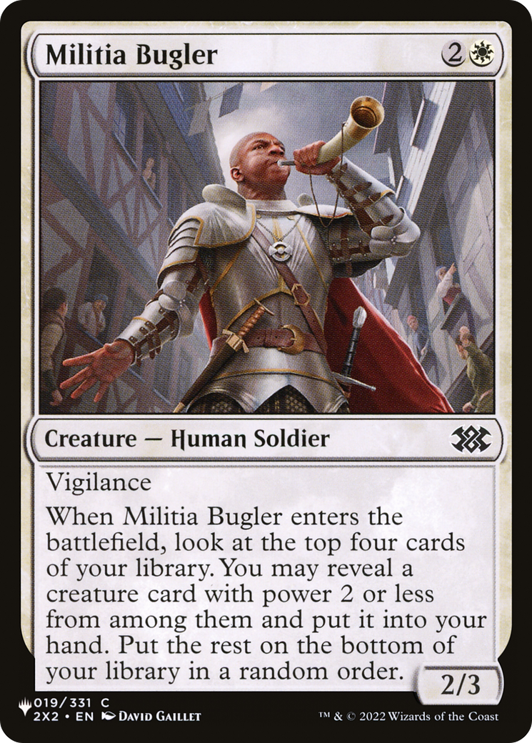 Militia Bugler [The List Reprints] | Cards and Coasters CA