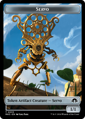 Servo // Phyrexian Golem Double-Sided Token [Modern Horizons 3 Tokens] | Cards and Coasters CA