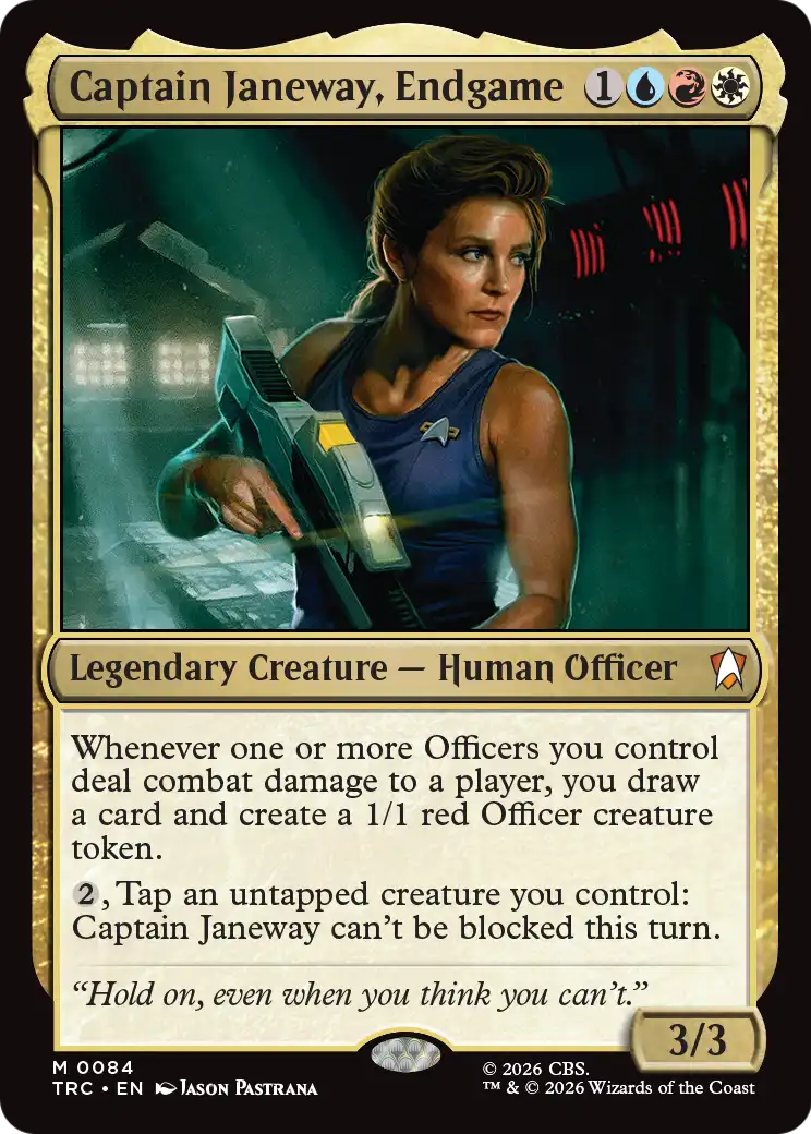 Captain Janeway, Endgame [Star Trek Commander] | Cards and Coasters CA