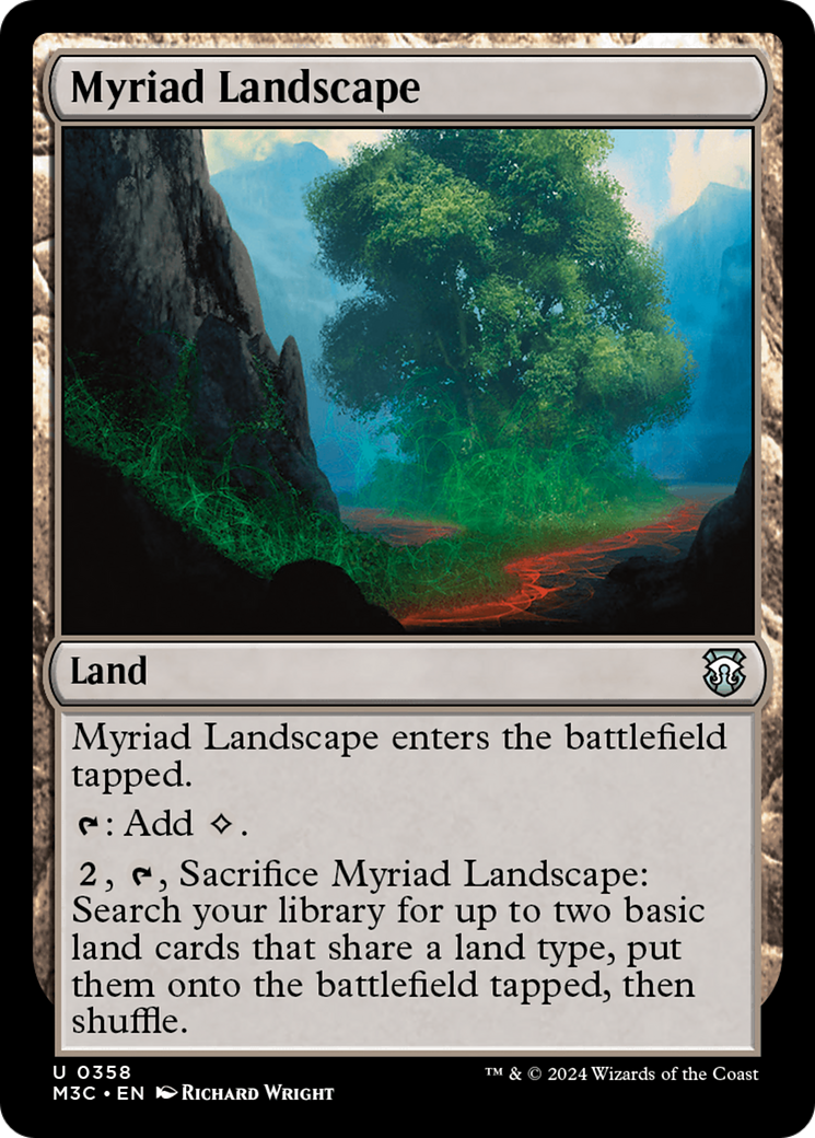 Myriad Landscape (Ripple Foil) [Modern Horizons 3 Commander] | Cards and Coasters CA