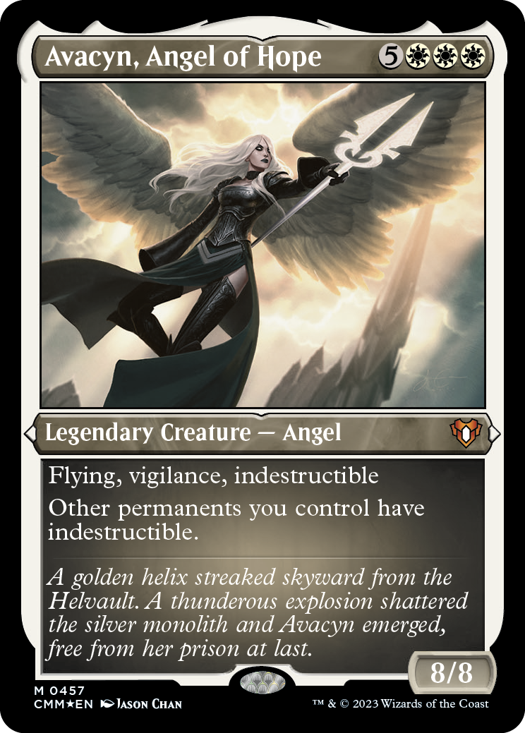 Avacyn, Angel of Hope (Foil Etched) [Commander Masters] | Cards and Coasters CA