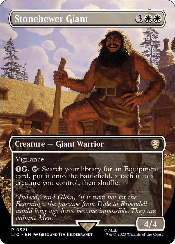 Stonehewer Giant (Borderless) [The Lord of the Rings: Tales of Middle-Earth Commander] | Cards and Coasters CA