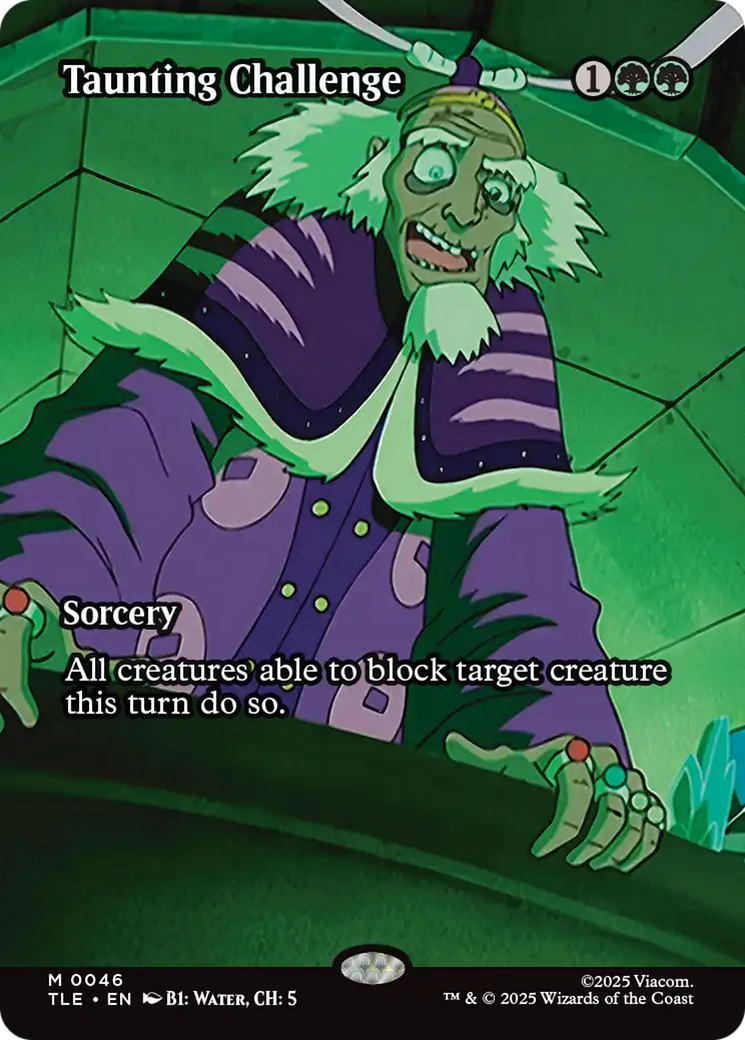 Taunting Challenge (Borderless) [Avatar: The Last Airbender: Eternal-Legal] | Cards and Coasters CA