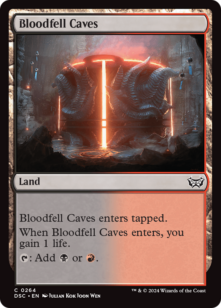 Bloodfell Caves [Duskmourn: House of Horror Commander] | Cards and Coasters CA