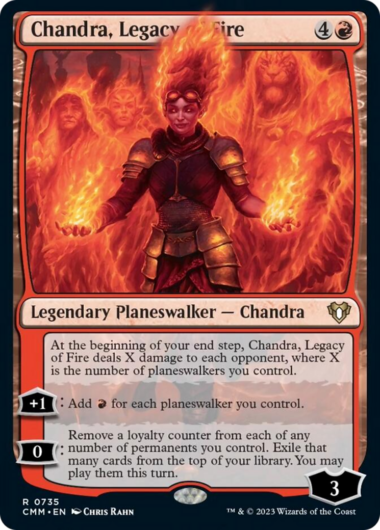 Chandra, Legacy of Fire [Commander Masters] | Cards and Coasters CA