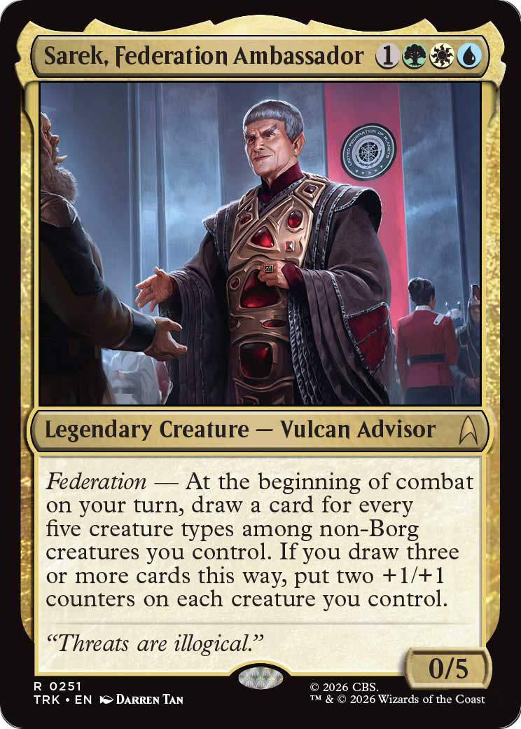 Sarek, Federation Ambassador [Star Trek] | Cards and Coasters CA