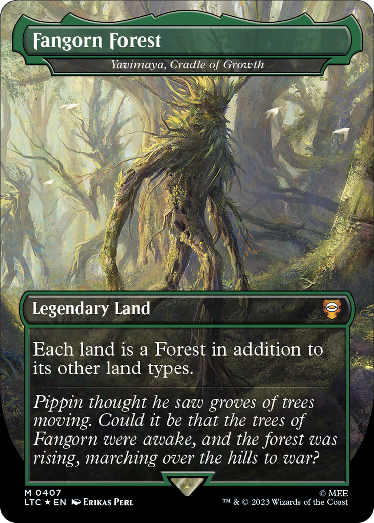 Fangorn Forest - Yavimaya, Cradle of Growth (Surge Foil Realms and Relics) [The Lord of the Rings: Tales of Middle-Earth Commander] | Cards and Coasters CA