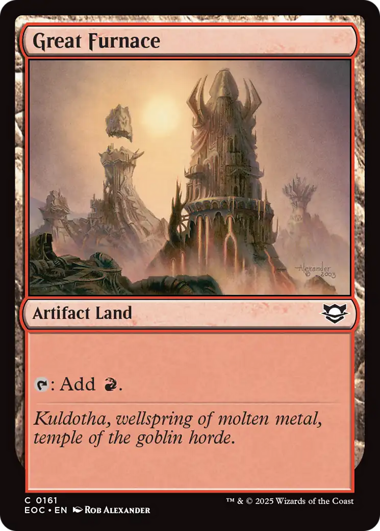Great Furnace [Edge of Eternities Commander] | Cards and Coasters CA