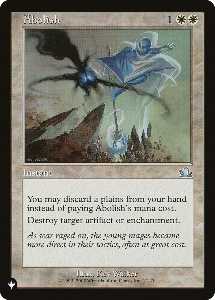 Abolish [The List Reprints] | Cards and Coasters CA