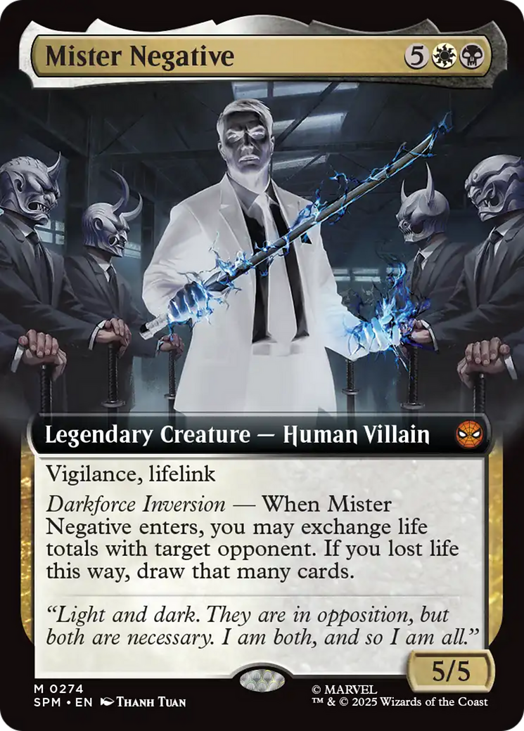 Mister Negative (Extended Art) [Marvel's Spider-Man] | Cards and Coasters CA