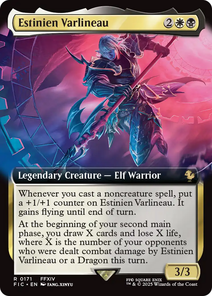 Estinien Varlineau (Extended Art) [FINAL FANTASY Commander] | Cards and Coasters CA