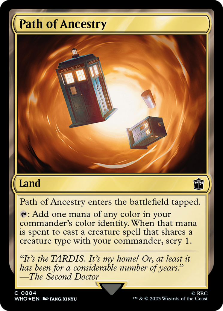 Path of Ancestry (Surge Foil) [Doctor Who] | Cards and Coasters CA