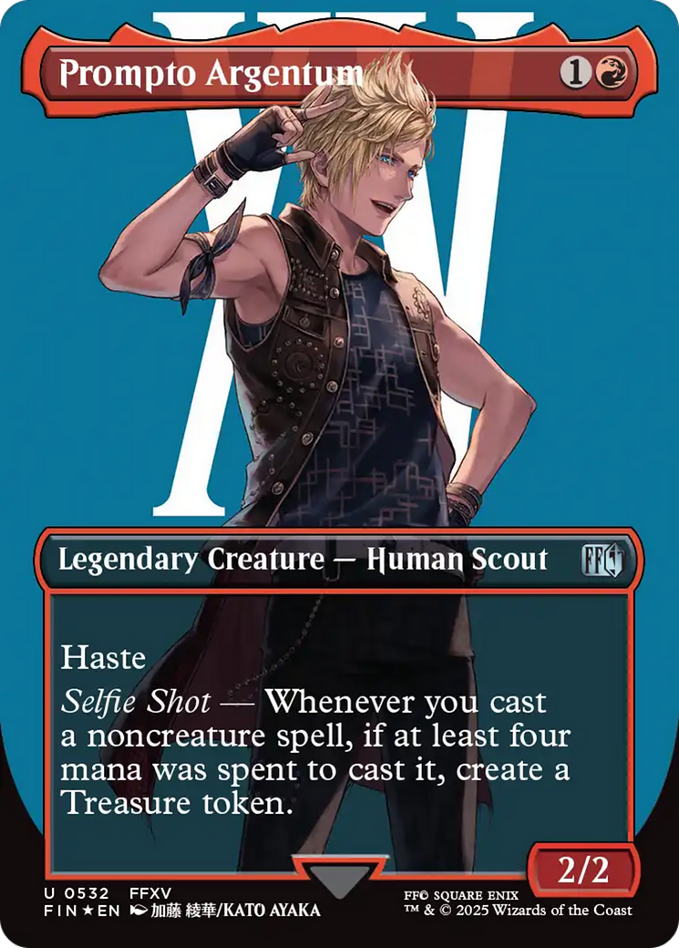 Prompto Argentum (Borderless) [FINAL FANTASY] | Cards and Coasters CA