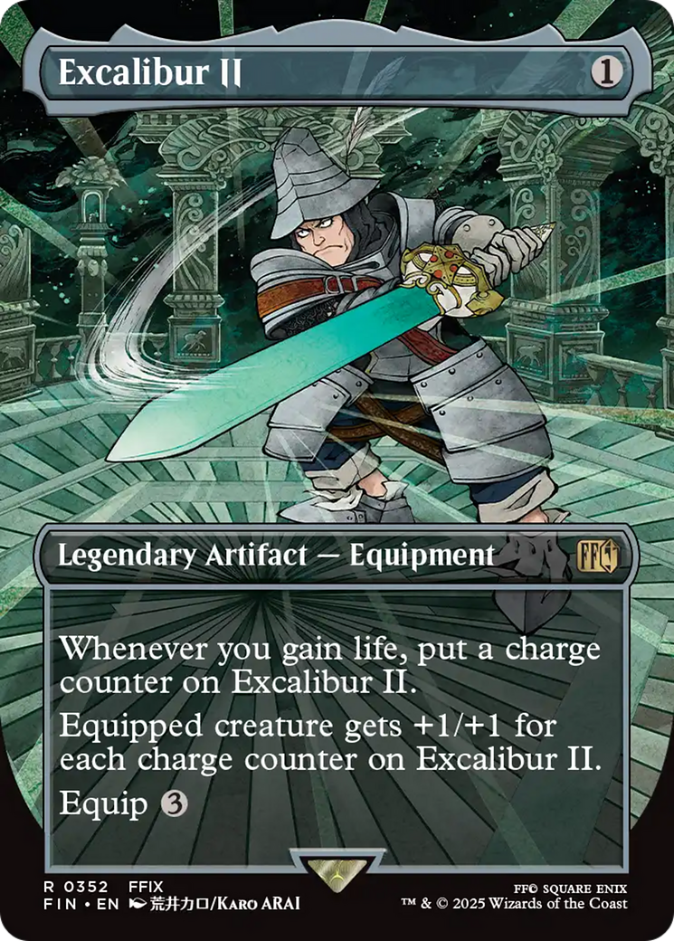 Excalibur II (Borderless) [FINAL FANTASY] | Cards and Coasters CA