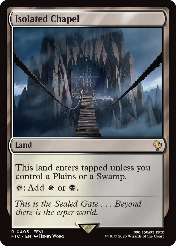 Isolated Chapel [FINAL FANTASY Commander] | Cards and Coasters CA